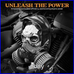 Motorcycle Skull High Performance Flow Air Filter Nightster 975 RH975 Black