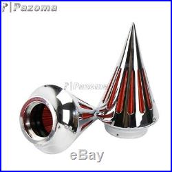 Motorcycle Spike Air Cleaner Intake Filter Kit For Suzuki Boulevard M109 Chrome