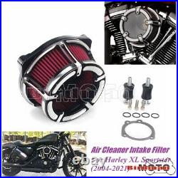 Motorcycle Turbine Air Filter Clarity Intake Cleaner For Harley Sportster XL 883