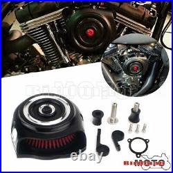 Motorcycle Vintage Air Cleaner Filter Intake with Spike Filter For Harley Touring