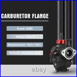 NIBBI PE24mm Carburetor Carb Air Filter Kit 125cc 150cc 196cc Dirt Pit Bike ATV
