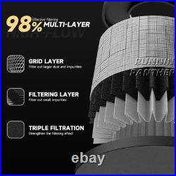 New Aluminum Skull Air Cleaner Filter Intake Kit For M8 Cruiser Models 2018-2024