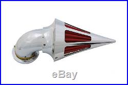 Panzer Air Cleaner Cone Spike Style with Slots, for Harley Davidson motorcycle
