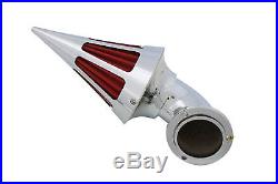 Panzer Air Cleaner Cone Spike Style with Slots, for Harley Davidson motorcycle