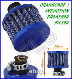 Peugeot Oil Mini Breather Air Filter Fuel Crankcase Engine Car Bike Blue