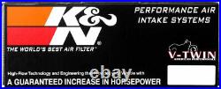 RK-3932 K&N Harley Davidson Intake Kit STREET METAL INTAKE SYSTEM FLARE KN Po
