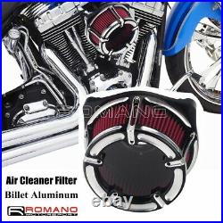 Red Air Cleaner Intake Filter For Harley Street Glide Road Glide FLTR FLHX 08-16
