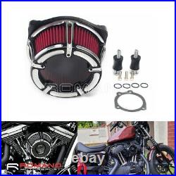 Red Turbine Spike Air Cleaner Intake Filter CNC For Harley Sportster XL 883 1200