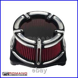 Red Turbine Spike Air Cleaner Intake Filter CNC For Harley Sportster XL 883 1200