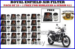 Royal Enfield Air Filter Pack Of 20 + 1 Free For Himalayan & Scram 411