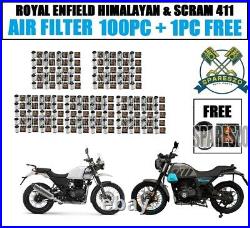 Royal Enfield HIMALAYAN & SCRAM 411 Air filter 100PC + 1PC Free