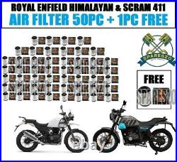 Royal Enfield HIMALAYAN & SCRAM 411 Air filter 50PC + 1PC Free