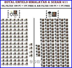 Royal Enfield Himalayan & Scram 411 Air Filter 100pc + 1 & Oil Filter 100pc + 1