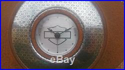 Rusty patina Harley Davidson motorcycle air filter cover wall clock man cave