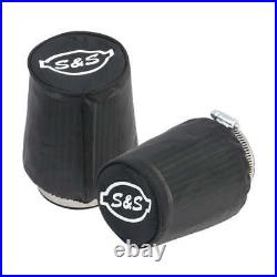 S&S Cycle Moto Motorcycle Motorbike Rain Socks / Pre-Filters Black Pack Of 2