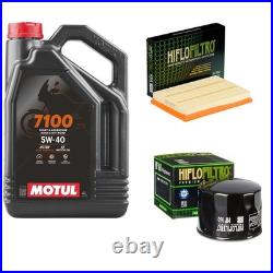 S1000R Air Oil Filter Service Kit Motul 7100 5w40 4L BMW S 1000 R 2014