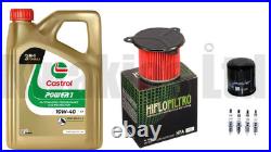 Service Kit Filters Iridium Plugs Castrol Oil for Honda XL600V Transalp 87-99