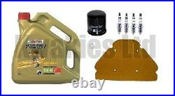 Service Kit Filters Iridium Plugs Castrol Oil for Kawasaki ZX9R E1-E2 2000-2001
