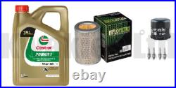 Service Kit Filters Plugs & Castrol Oil for Honda CB600F Hornet 2005-2006