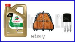 Service Kit Genuine Filters Plugs & Castrol Oil Triumph Street Triple 675 07-12