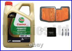 Service Kit Genuine Filters Plugs Castrol Ultimate Oil Triumph Daytona 675 13-17