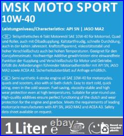 Service Set Original Oil Filter Air Filter MSK 10W40 For Kawasaki Z 1000 / SX Service Set Original Oil Filter Air Filter MSK 10W40 For Kawasaki Z 1000 / SX