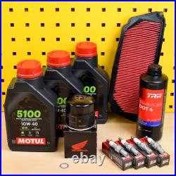 Set Original Oil Filter Air Filter Plugs Motul 10W40 For Honda CBR CB 650 R