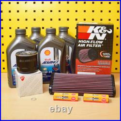 Set Original Oil Filter Plug K&n Air Filters Oil Shell 15w50 for Ducati Diavel