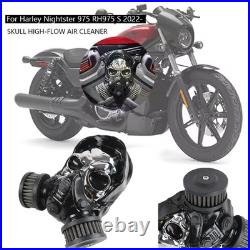Skull Air Cleaner Air Filter Cleaner System Intake Kit For Nightster 975 RH975 S Skull Air Cleaner Air Filter Cleaner System Intake Kit For Nightster 975 RH975 S