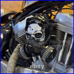 Skull High-Flow Air Cleaner Intake Filter Kit For Sportster XL1200 XL883 2004-22