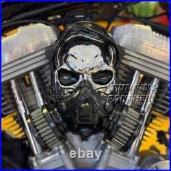 Skull High-Flow Air Cleaner Intake Filter Kit For Sportster XL1200 XL883 2004-22