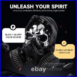 Skull High-Flow Air Cleaner Intake Filter Kit For Sportster XL1200 XL883 2004-22