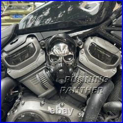 Skull High-Flow Air Filter Cleaner For Harley Nightster 975 RH975 S 2022-2025
