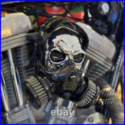 Skull High-Flow Air Filter Cleaner For Harley Sportster XL1200 XL883 2004-2022