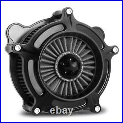 Spike Ops Black Air Intake Filter For Harley Softail FLSTNI FXST Slim FLS 00-15