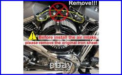 Spike Ops Black Air Intake Filter For Harley Softail FLSTNI FXST Slim FLS 00-15