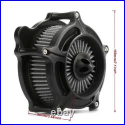 Spike Ops Black Air Intake Filter For Harley Softail FLSTNI FXST Slim FLS 00-15