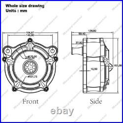 Spike Ops Black Air Intake Filter For Harley Softail FLSTNI FXST Slim FLS 00-15