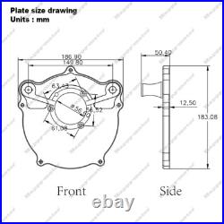 Spike Ops Black Air Intake Filter For Harley Softail FLSTNI FXST Slim FLS 00-15