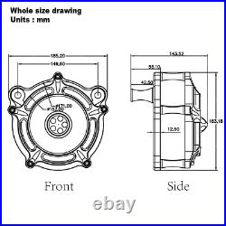 Spike Turbine Air Cleaner for Harley Dyna FXDWG FXDB FXST Street Bob 1993-2015