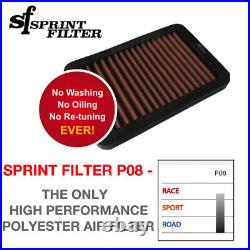 Sprint Filter Aprilia P08 Air Filter Aprilia RSV4 Factory / APRC 2008 2014 Sprint Filter Aprilia P08 Air Filter Aprilia RSV4 Factory / APRC 2008 2014