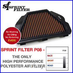 Sprint Filter Yamaha YZF R1 R1M MT10 P08 Air Filter 2015+