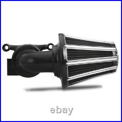 Stage 1 Black Gauge Cut Cone Air Cleaner for Street Glide 08-16 Breakout 16-17