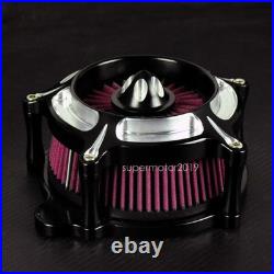 Stage One Air Cleaner Red Intake Filter Fit For Harley FLHR FLHT FLHX 2008-2016