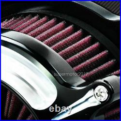 Stage One Air Cleaner Red Intake Filter Fit For Harley FLHR FLHT FLHX 2008-2016