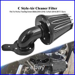 Sucker CNC Air Filter Cleaner Gray Intake For Harley Road Electra Glide 08-2016