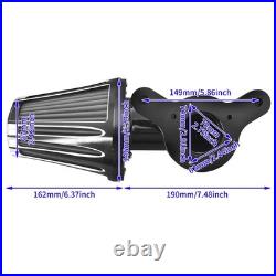 Sucker CNC Air Filter Cleaner Gray Intake For Harley Road Electra Glide 08-2016