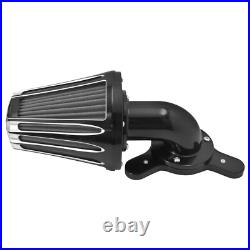 Sucker CNC Air Filter Cleaner Gray Intake For Harley Touring 08-16 Softail 16-17