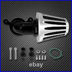 Sucker Chrome Air Cleaner Air Filter Gray Element Fit For Harley Touring 00-07