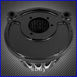 Sucker Cut Air Cleaner Filter Gray Element Fit For Harley Dyna Softail 2000-2015